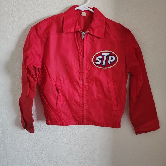 Vintage STP Red Windbreaker